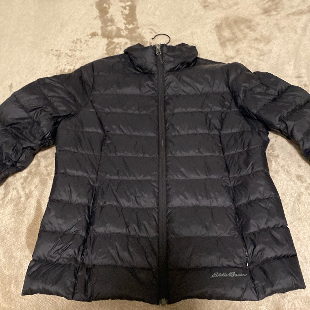 Eddie Bauer, petite medium, black puffer
